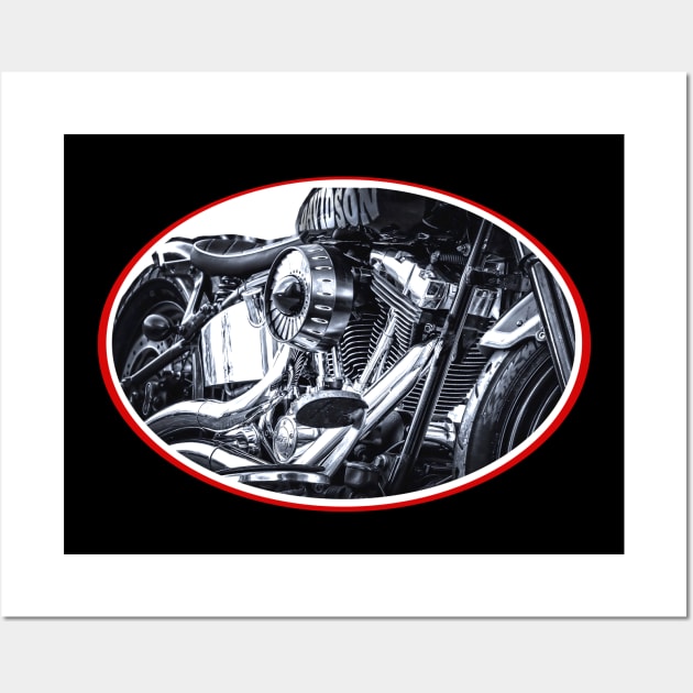 Motorcycle Bike engine Wall Art by Aurora X